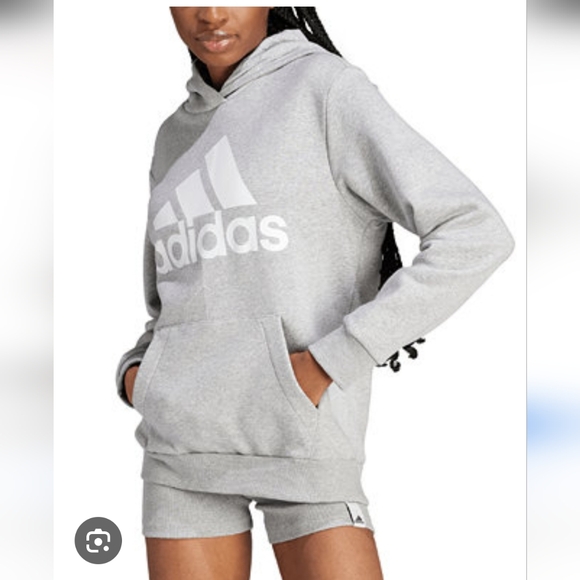 adidas Sweaters - Adidas Light Gray Pullover Hoodie